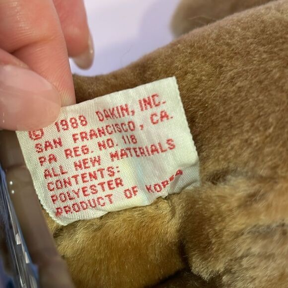 1988 Dakin Hand Crafted Snow Time Bear Plush - Snowshoes - Good Housekeeping EUC - Picture 11 of 11